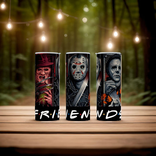 Halloween Horror Friends 20oz skinny Tumbler