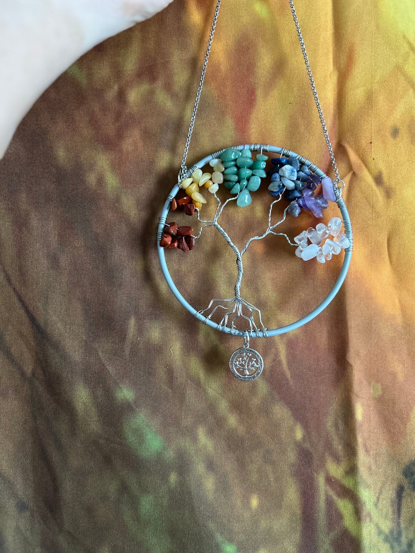 Chakra tree of life sun catcher