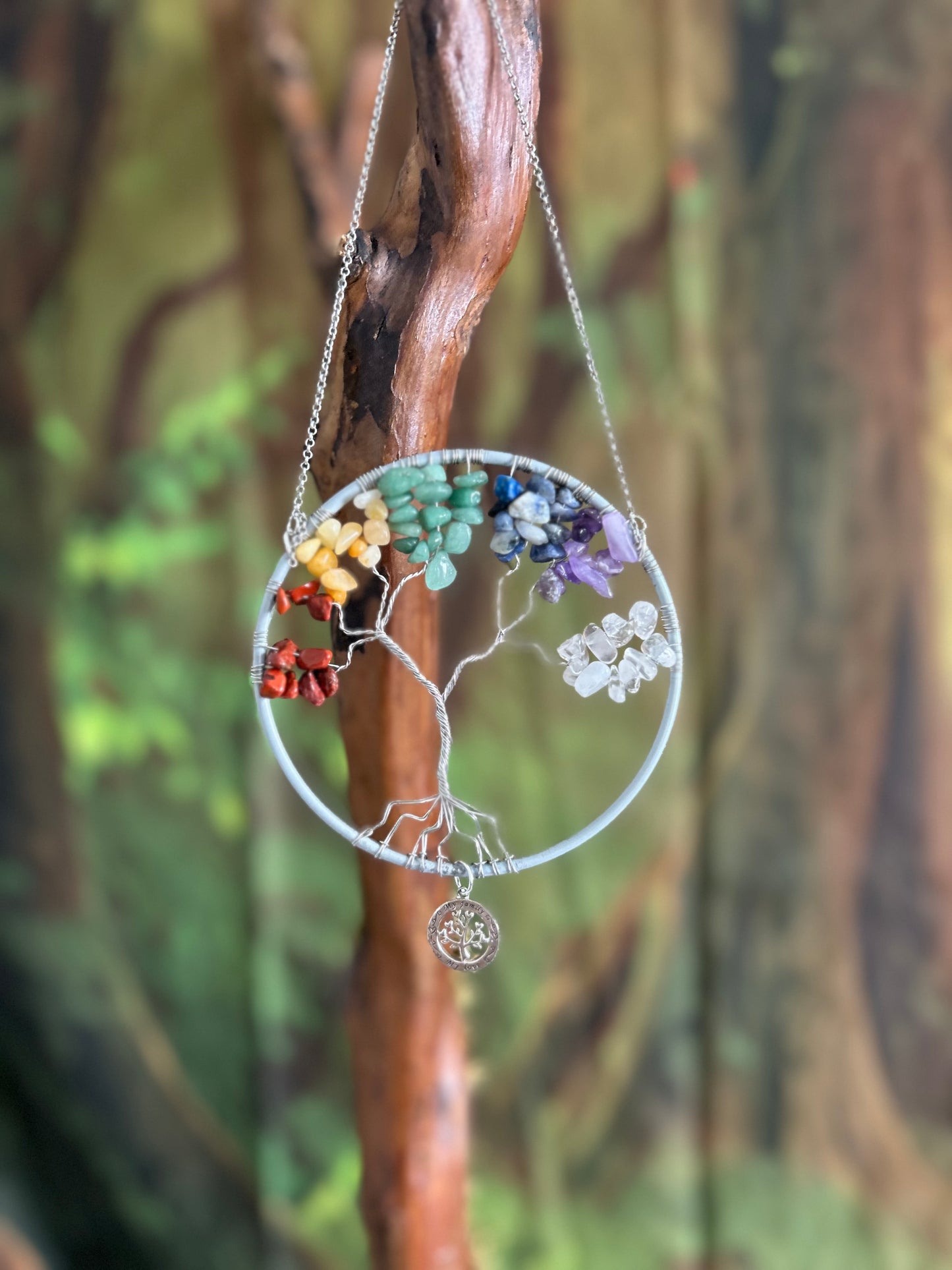 Chakra tree of life sun catcher