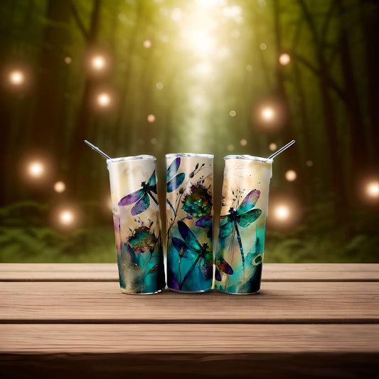 Dragonflies 20oz skinny Tumbler