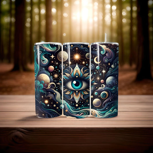 Evil eye,celestial , Tumbler