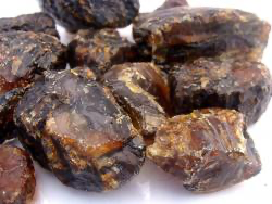 Raw Black Amber