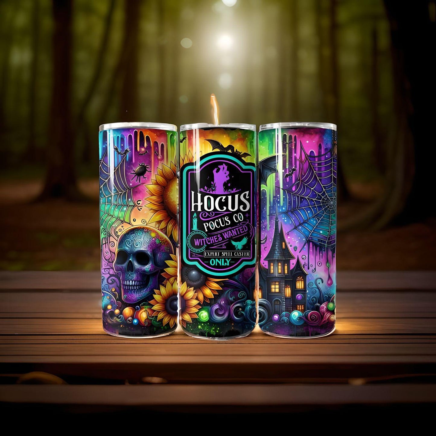 New Hocus Pocus, witch’s  wanted 20 ounce skinny Tumbler