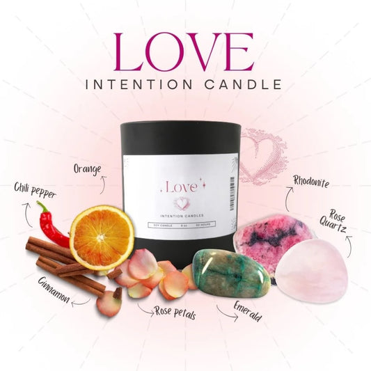 Love intention candle