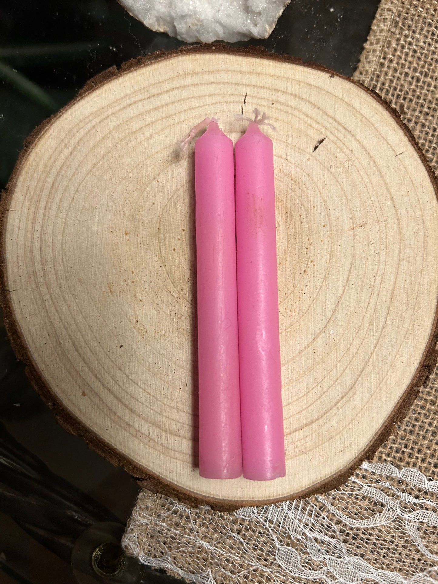 Pink Mini Chime Ritual Spell Candles set 4