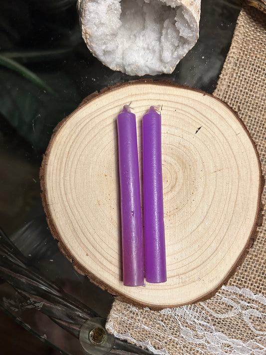 Mini Ritual Candles - Lavender / Lilac set 4